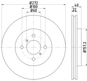 PCD14502 Brzdový kotúč DON