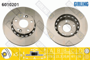 6010201 Brzdový kotúč GIRLING