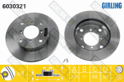 6030321 Brzdový kotúč GIRLING