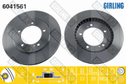 6041561 Brzdový kotúč GIRLING