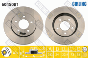 6045081 Brzdový kotúč GIRLING