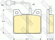 6106271 Sada brzdových platničiek kotúčovej brzdy GIRLING