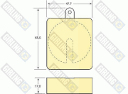 6107049 Sada brzdových platničiek kotúčovej brzdy GIRLING