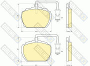 6107836 Sada brzdových platničiek kotúčovej brzdy GIRLING