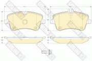 6114131 Sada brzdových platničiek kotúčovej brzdy GIRLING