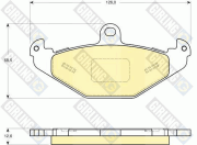 6114949 Sada brzdových platničiek kotúčovej brzdy GIRLING