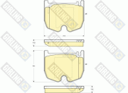 6115419 Sada brzdových platničiek kotúčovej brzdy GIRLING