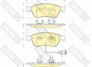 6115982 Sada brzdových platničiek kotúčovej brzdy GIRLING
