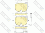 6115999 Sada brzdových platničiek kotúčovej brzdy GIRLING
