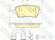 6116371 Sada brzdových platničiek kotúčovej brzdy GIRLING