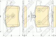 6118772 Sada brzdových platničiek kotúčovej brzdy GIRLING