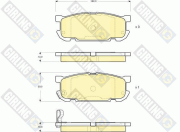 6133039 Sada brzdových platničiek kotúčovej brzdy GIRLING