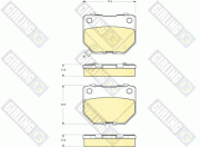 6133089 Sada brzdových platničiek kotúčovej brzdy GIRLING