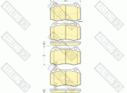 6133819 Sada brzdových platničiek kotúčovej brzdy GIRLING