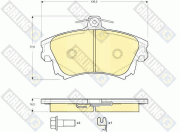 6133891 Sada brzdových platničiek kotúčovej brzdy GIRLING