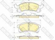 6140025 Sada brzdových platničiek kotúčovej brzdy GIRLING