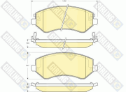 6141261 Sada brzdových platničiek kotúčovej brzdy GIRLING