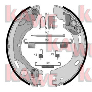 09570K Sada brzd. čeľustí parkov. brzdy KAWE