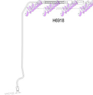 H6918 Brzdová hadica KAWE