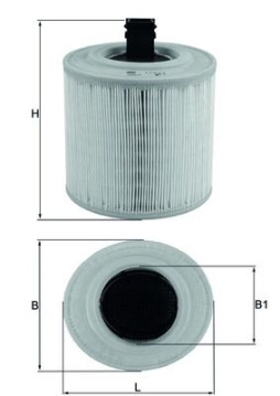 LX 3015/14 Vzduchový filter MAHLE