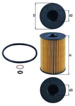 OX 353/7D Olejový filter MAHLE