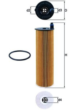 OX 823/6D Olejový filter MAHLE