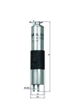 KL 149 Palivový filter MAHLE