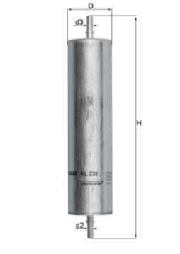 KL 232 Palivový filter MAHLE