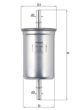 KL 591 Palivový filter MAHLE