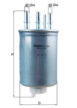 KL 1044 Palivový filter MAHLE