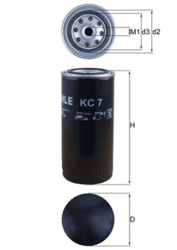 KC 7 Palivový filter MAHLE