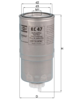 KC 47 Palivový filter MAHLE