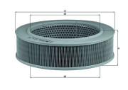 LX 264 Vzduchový filter MAHLE