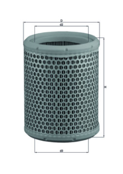 LX 384 Vzduchový filter MAHLE