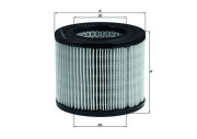 LX 162 Vzduchový filter MAHLE