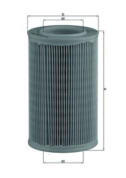 LX 55 Vzduchový filter MAHLE