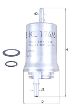 KL 176/6D Palivový filter MAHLE
