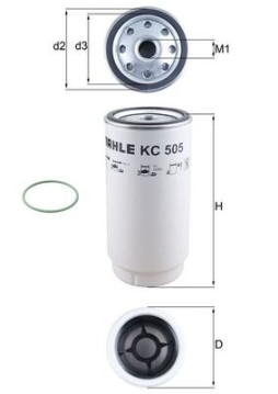 KC 505D Palivový filter MAHLE