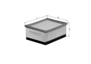 LX 645/1 Vzduchový filter MAHLE