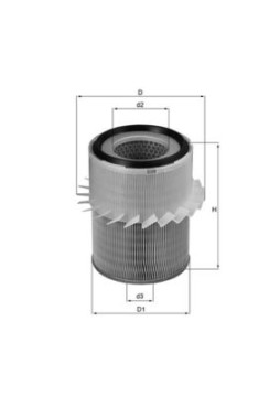LX 878 Vzduchový filter MAHLE
