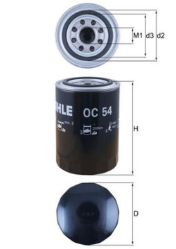 OC 54 Olejový filter MAHLE