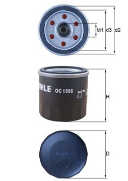 OC 1566 Olejový filter MAHLE