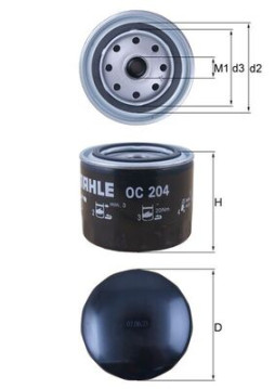 OC 204 Hydraulický filter automatickej prevodovky MAHLE