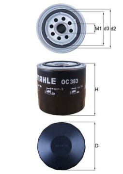 OC 383 Olejový filtr MAHLE