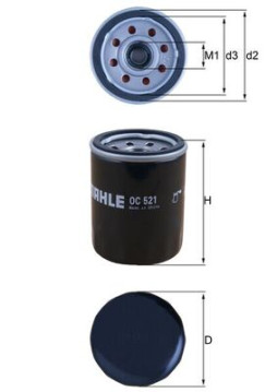 OC 521 Olejový filter MAHLE