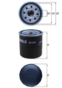 OC 534 Olejový filter MAHLE