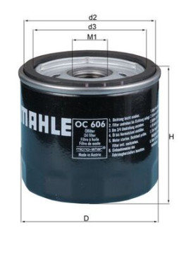 OC 606 Olejový filter MAHLE