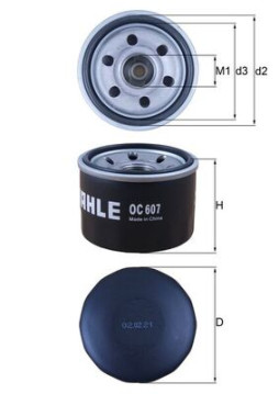 OC 607 Olejový filter MAHLE
