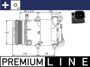 ACP 864 000P Kompresor klimatizácie PREMIUM LINE MAHLE