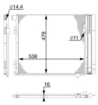 AC 126 000S Kondenzátor klimatizácie Installation guide MAHLE